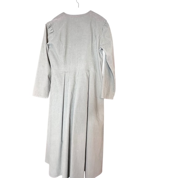 Seeds Natural Fiber Clothing Sage Green Corduroy Pleated Cover Jacket sz M - Picture 6 of 10